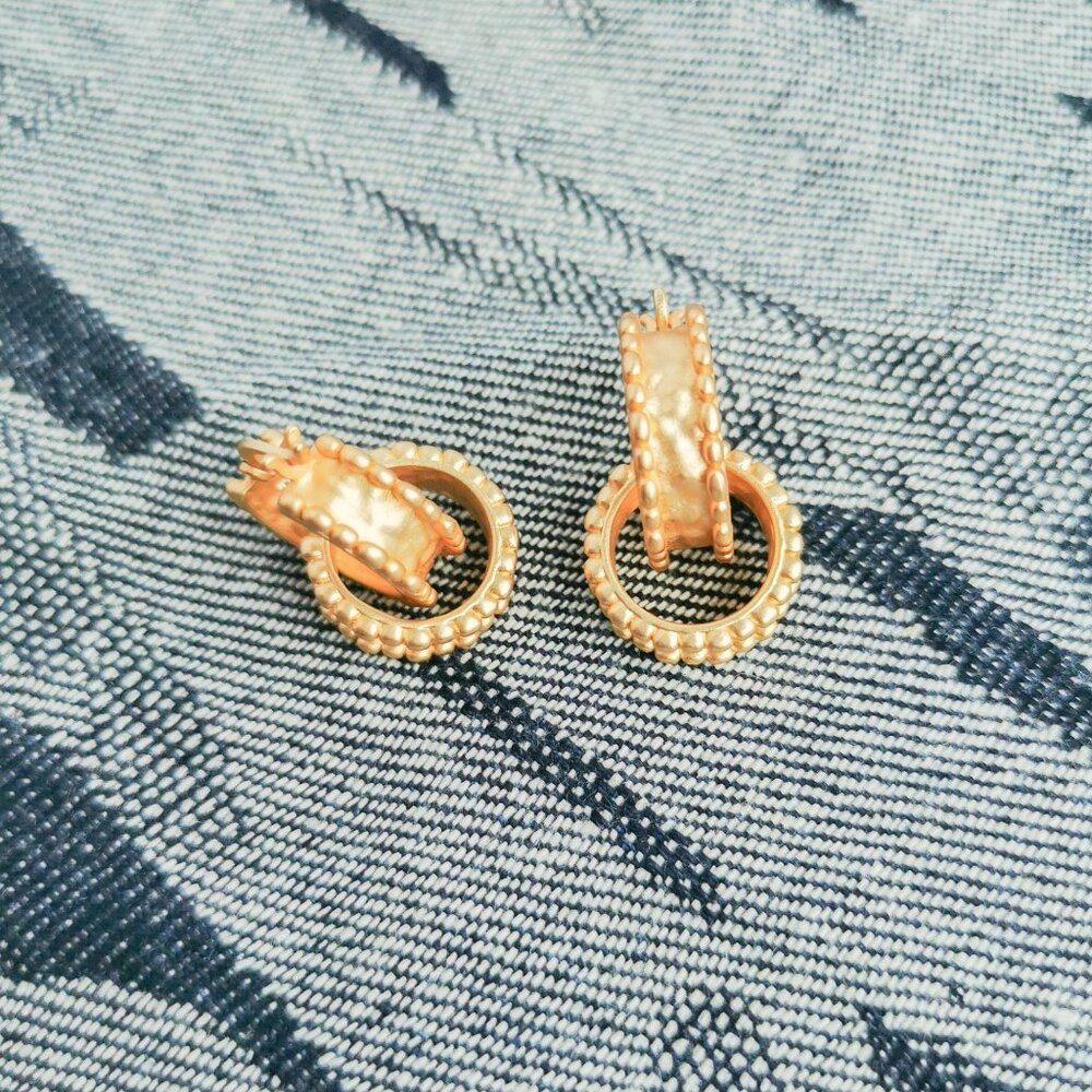 Julie Vos 24K Gold Plate Hoop Earrings - Marbella